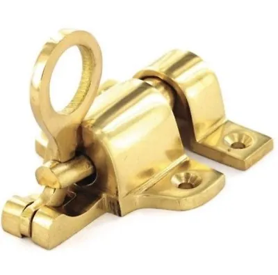 New Auto Lock Fanlight Catch Brass Loft Cabinet Sash Window Door Hutch Cupboard • £8.54