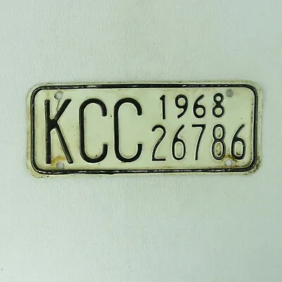 Vintage 1968 Kansas Corporation Commission License Plate • $8.95