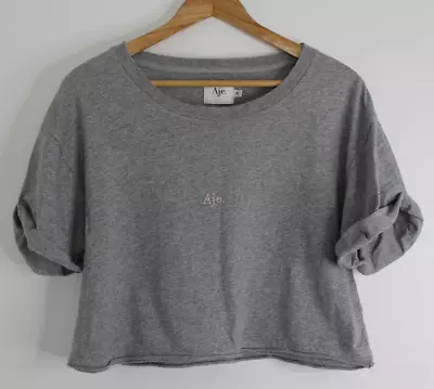 AJE Grey Marle Cropped Tee Size Small • $30