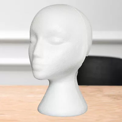 Mannequin Head Non-slip Abstract Foam Head Model Wig Hair Glasses Display Stand  • $11.49