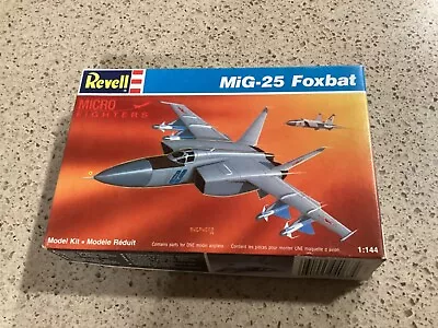 Vintage Model Revell Micro Fighters MiG-25 Foxbat  1:144 Scale Model Kit • $12.95