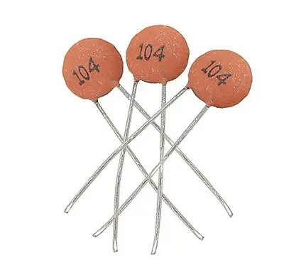 100pcs/bag Ceramic Disc Capacitors 50V 100nF 0.1uF 104pF  Best JK I2^OJRZ • $6.98