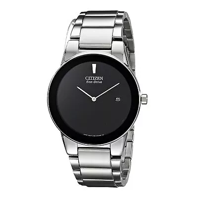 Citizen Eco-Drive Axiom 40mm Stainless Steel Black Dial Watch - AU1060-51E • $285