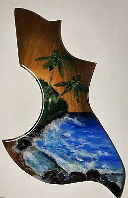 Gibson/epiphone Style Hummingbird Guitar Pickguard/ Ocean Painting  • $110