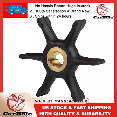 For EVINRUDE JOHNSON OUTBOARD WATER PUMP IMPELLER 6HP 1965 THRU 1977 277181 • $9.89