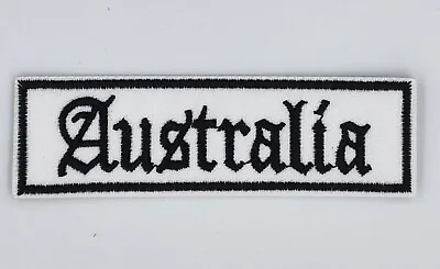 Australia B On W Biker Harley Davidson Vest Embroidered Patch Badge Iron Sew On • $8.03