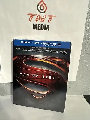 Man Of Steel (Blu-Ray Dvd Digital) Steelbook -Walmart Exclusive. New Sealed!! • $21.99