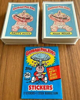 MINT 1985 Topps Garbage Pail Kids GPK OS2 Series 2 2nd LIVE MIKE 3rd Print Set • $455.95