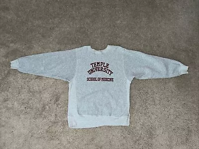 Vintage 90s Beefy Hanes Temple University Crewneck Sweatshirt School Of Medicine • $59.99