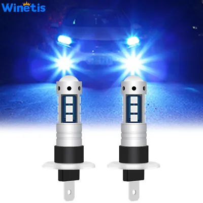 Winetis H1 10000K Blue 3030 15SMD LED Bulbs Kit Fog Driving Light Lamp • $13.99