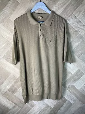 Gabicci  Men's 3XL Polo Shirt  Brown Sleeves Short • £19.99