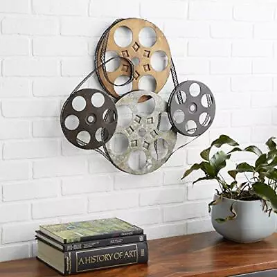 Metal Film Reels Wall Decor 25 X 2 X 22 Multi Colored Made Of Iron • $96.35