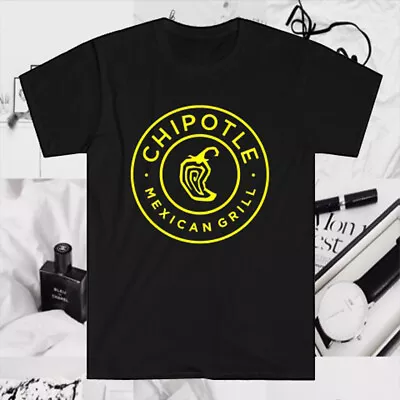 Chipotle Mexican Grill Men's Black T-Shirt Size S To 5XL • $22.94