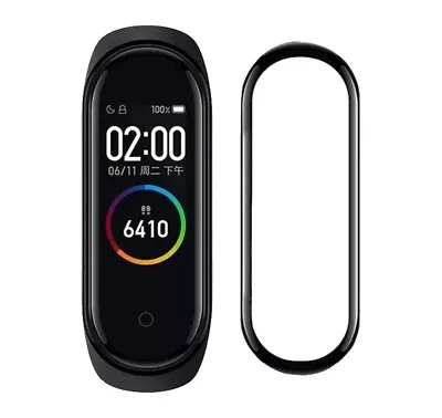 3 - 10 Full Cover Screen Protector Film Watchband For Xiaomi Mi Band 5 6 7 8 • £5.99