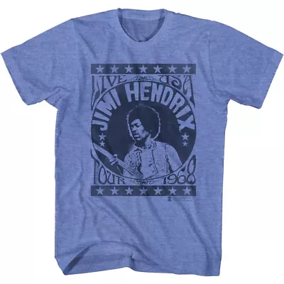 Jimi Hendrix Live USA Tour 1968 Men's T-Shirt Poster Rock Merch  • $24.64