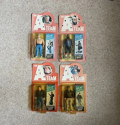 Vintage The A-Team All Four Figures Action Figure Galoob 1983. Sealed On Card • £850