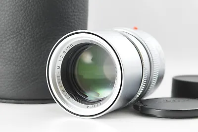 ☆TOP MINT☆ LEICA Elmarit-M 90mm F2.8 E46【2nd】Silver Lens In Case From JAPAN *195 • $1499.90