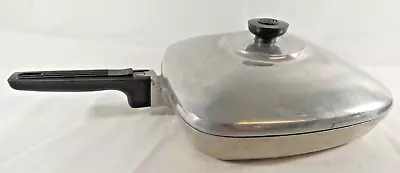 VTG Wagner Ware Sidney -O- Magnalite 4510 Square Skillet Frying Pan With Lid • $189.99