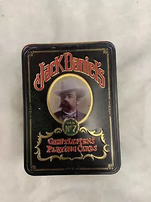 Jack Daniels Gentlemen's Playing Cards In Metal Tin - 2 Decks Sealed In Plastic • $27.50