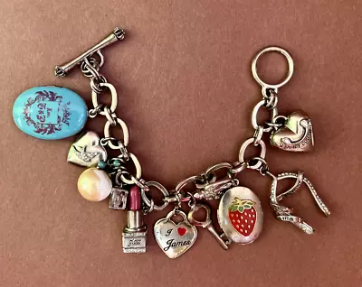  Vintage  Juicy Couture Prefixed Charm Bracelet With RARE Charms • $55