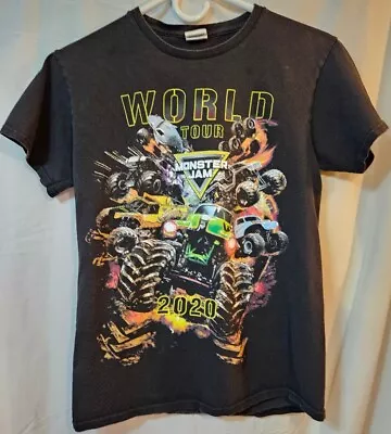 Monster Jam 2020 Tour Black TShirt small. 2 Sides Of Graphics * * (gc) • $15