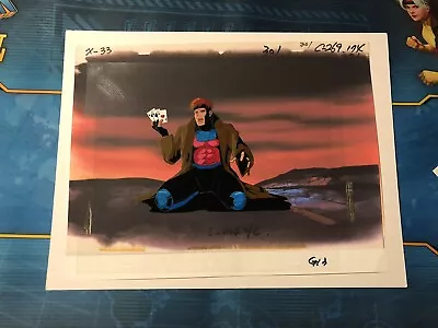 X-Men TAS Animation Cel Gambit ‘97 Rogue Wolverine Remember It X-Ternally Yours • $400