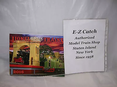 MTH Lionel Corp. Brand New 2016 Tinplate Color Catalog Standard & O Gauge Trains • $21.88