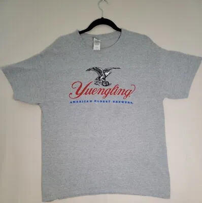 Gray YUENGLING RED WHITE & BLUE T-Shirt AMERICA'S OLDEST BREWER X-Large • $10.99