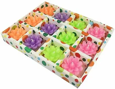 Flower Shape Floating Smokeless Tea Light Candles For Festival Decoration 12Pcs • $18.17