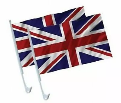 £3.44 • Buy Pack Of 2 Royal Jubilee 15X10  Union Jack Car Flags King Charles Coronation UK