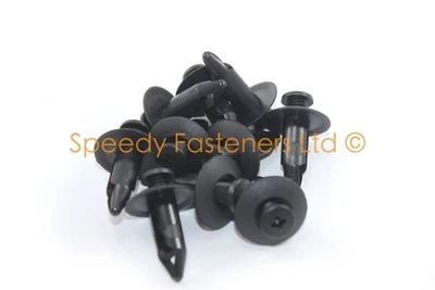 £5.99 • Buy 10x Honda 8mm Bodywork Fairing Clips Plastic Clip Screw Rivets 90657-SB0-003