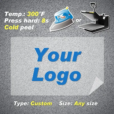 Custom Heat Transfers Plastisol Personalized Iron On Patch Sticker Fabric Press • $10