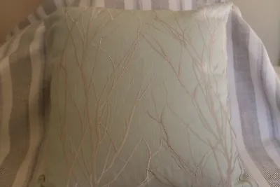 Cushion Covers Made In Fibre Naturelle Silver Birch Eau De Nil • £10