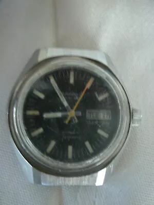 $67 • Buy Vintage Men's Caravelle Set-O-Matic Dual-Date Automatic 666 Feet Watch N7 