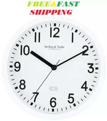 8.78  Analog-Wall Clock Large Modern Home Office-Mirror Surface Decor Gray-USA • $6.99