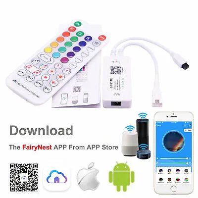 SP511E WIFI Controller For Addressable WS2812B WS2811 LED Strip Light DC5V-24V • $18.12