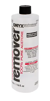 Onyx Professional 100% Pure Acetone Maximum Strength Nail Polish Remover Bottle • $5.50