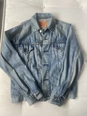 Mens Levi Denim Jacket Blue Medium • £15