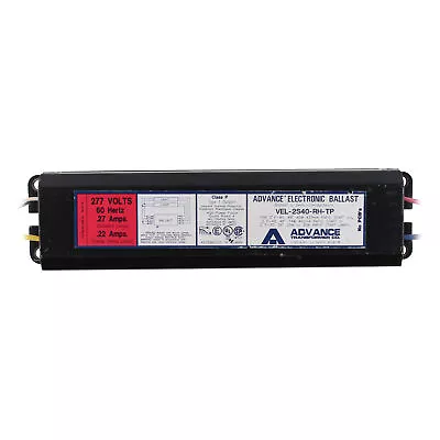 Advance Vel-2s40-rh-tp Rapid-start Electronic Ballast 2-lamp F40/f30 277v • $24.50