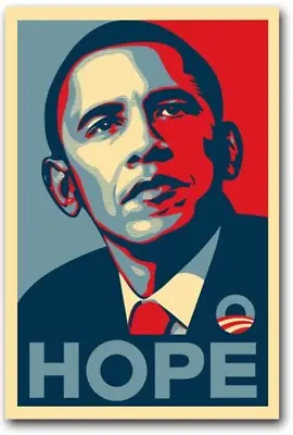 $12.58 • Buy Barack Obama FAIREY (Hope) Rare Campaign Poster 11 X 17