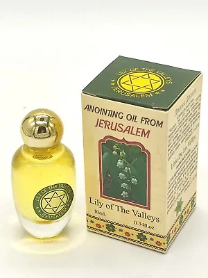 Blessed Anointing Oil Jerusalem Holy Land Lily Of The Valleys 0.34oz/10ml Gift • £11.57