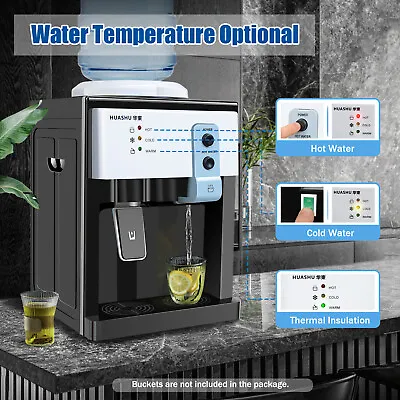 5 Gallon Top Loading Water Cooler Dispenser Countertop Hot+Cold Drinking Machine • $61.10