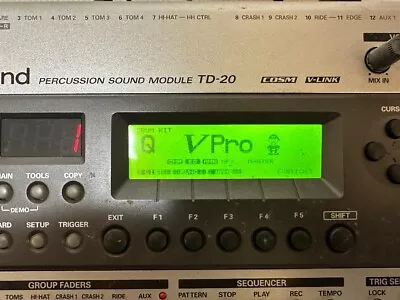 TD-20 Roland V-Drums Percussion Sound Module Sound Source Tested Japan Used • $642.81