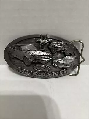 Vintage 1988 NOS Ford Mustang  Belt Buckle Americana Muscle Cars Fastback • $10