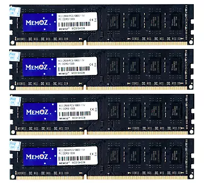 32GB DDR3 (4x8GB) 1333 MHz Desktop RAM Memory PC3 10600 UDIMM 240 Pins 5YearsWty • $68