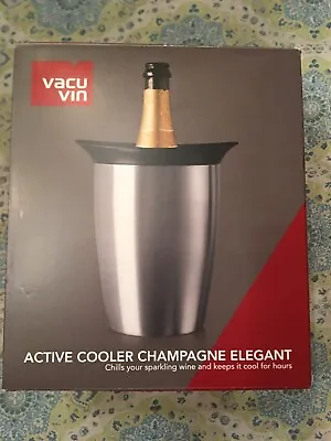 $19 • Buy Vacu Vin Elegant Active Cooler Champagne Stainless Steel