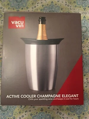 $19 • Buy Vacu Vin Elegant Active Cooler Champagne Stainless Steel