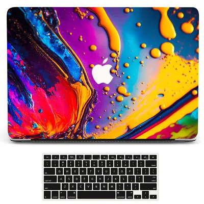 Colorful Liquid Marble Case Cover For Macbook M2 Air 15 13 Pro 16 14 11 12 Inch • £7.19