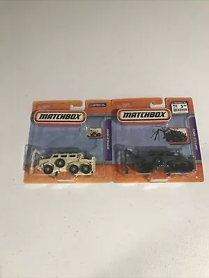 Matchbox Working Rig Buffalo MPCV 1/64 Scale Mattel Lot Of Two. Tan And Green. • $19.50