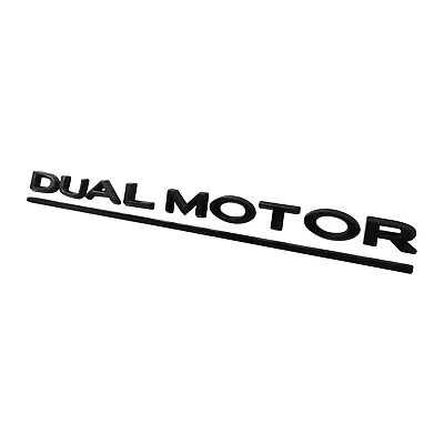 3D DUAL MOTOR EMBLEM MATTE BLACK FOR Model 3 & Y REAR TRUNK  BADGES ACCESSORIES • $9.59